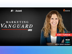 Marketing Vanguard podcast page featuring Amy Tunick