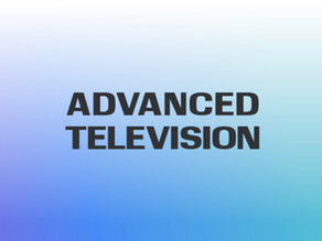 Advanced Television logo on a gradient background
